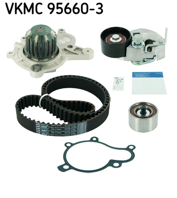 SKF VKMC 95660-3 Pompa acqua + Kit cinghie dentate